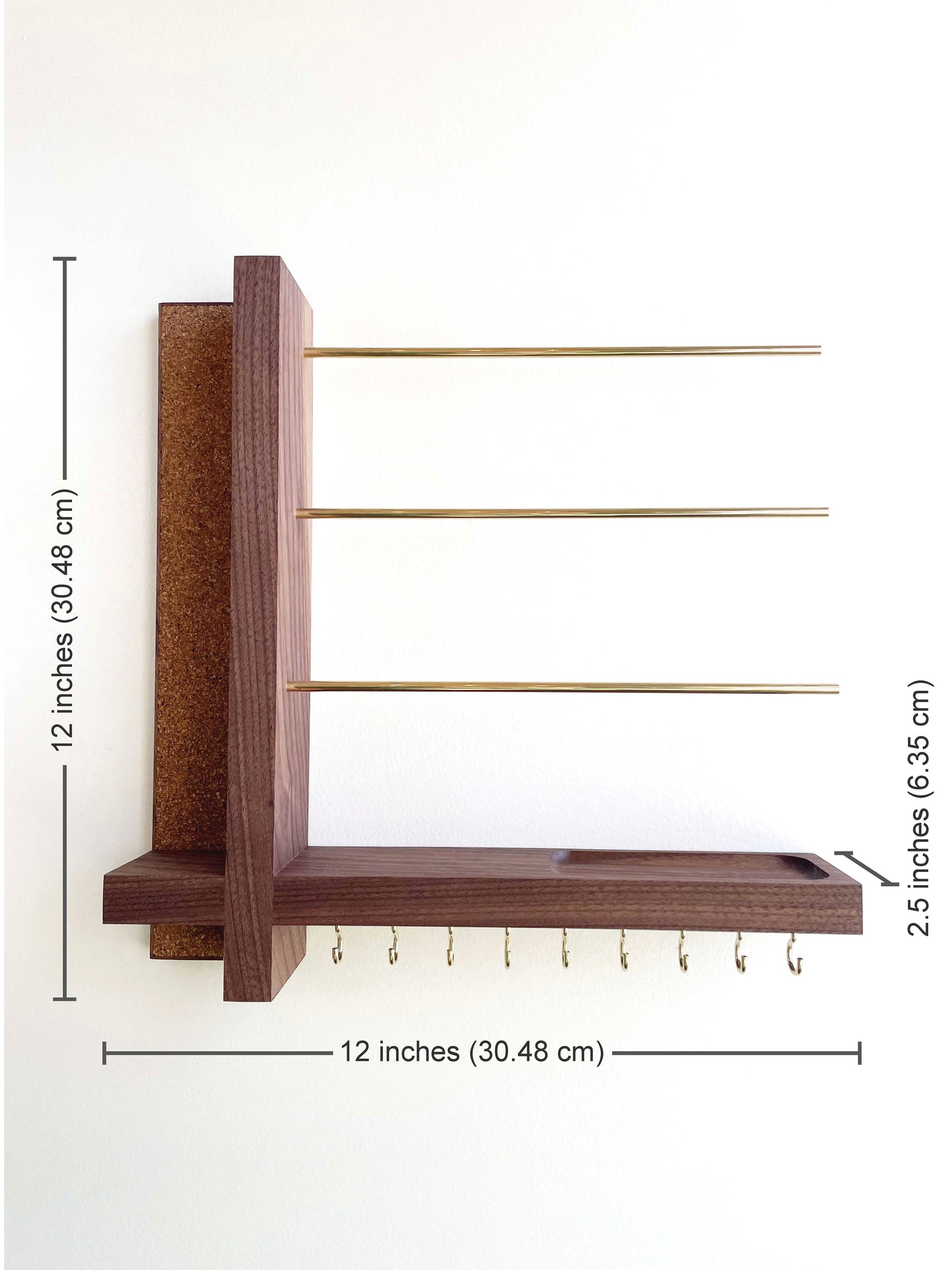 Hardwood Square Jewelry Organizer