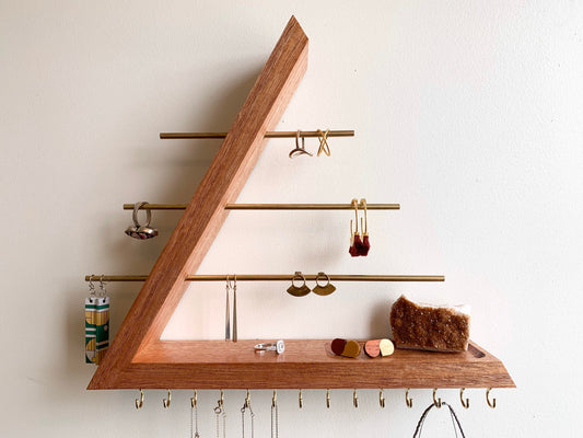 Mahogany Wood Jewelry Organizer