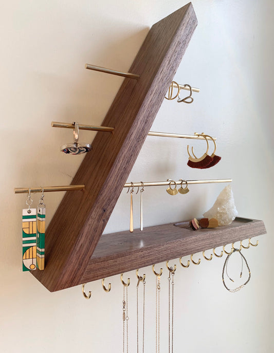 Walnut Jewelry Organizer