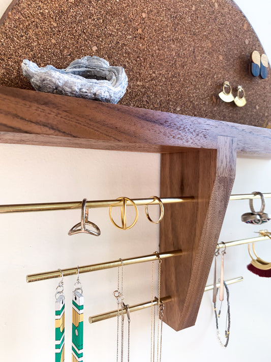 Walnut Jewelry Organizer