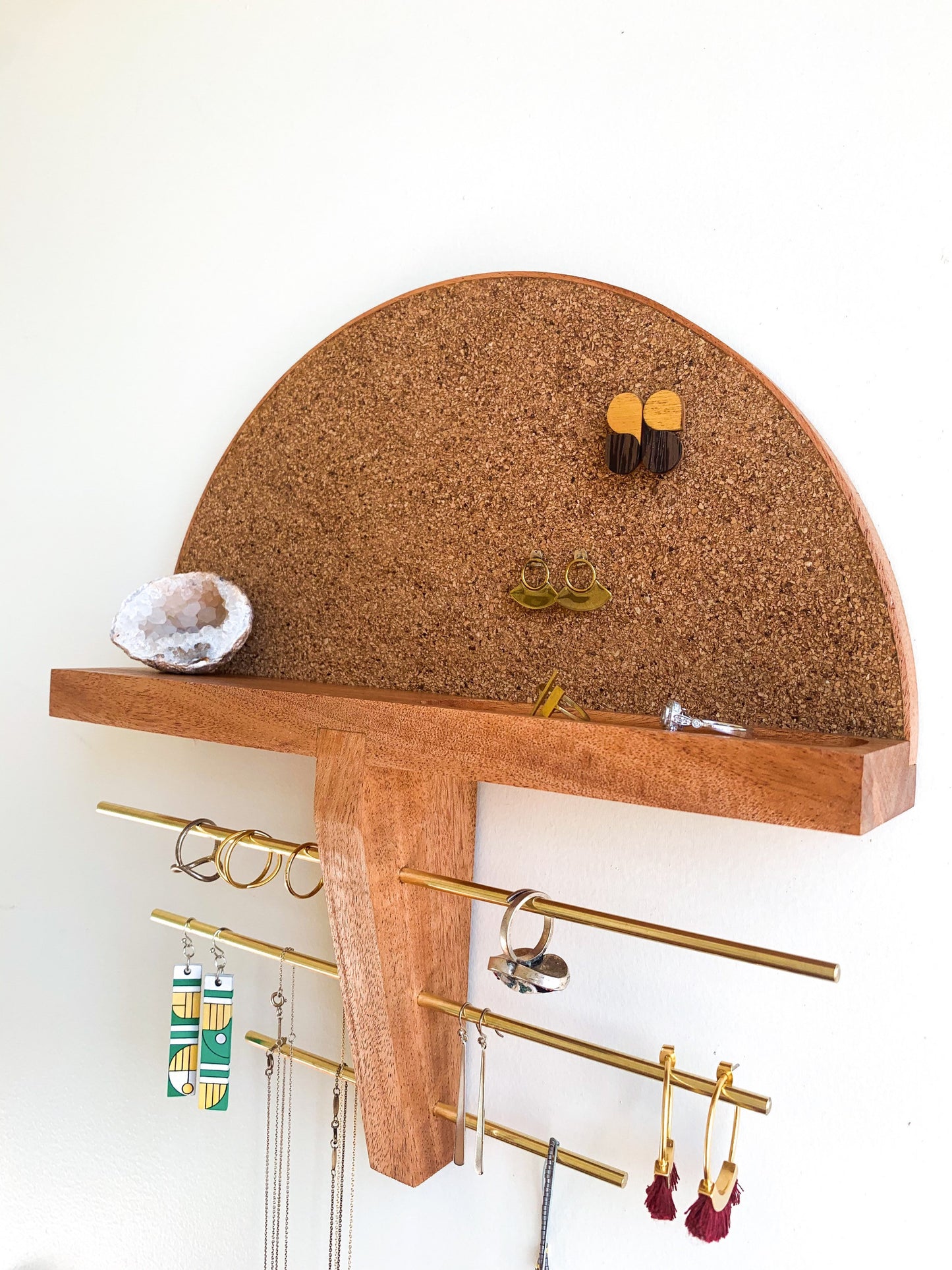 Mahogany Wood Jewelry Organizer