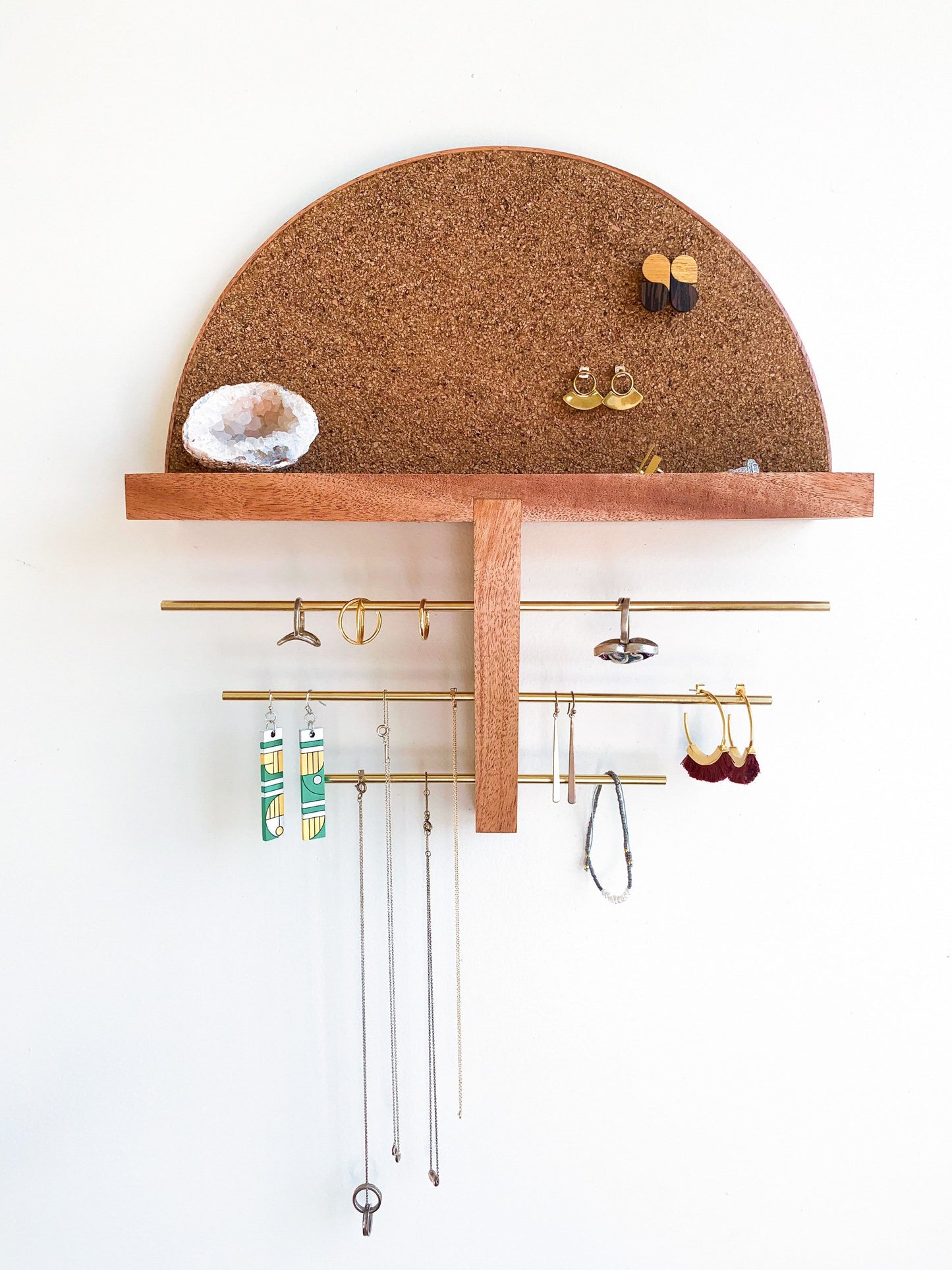 Mahogany Wood Jewelry Organizer