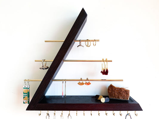 Exotic Wenge Wood Jewelry Organizer