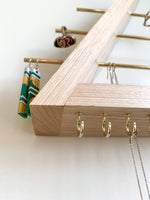 Load image into Gallery viewer, Hickory Wood Jewelry Organizer
