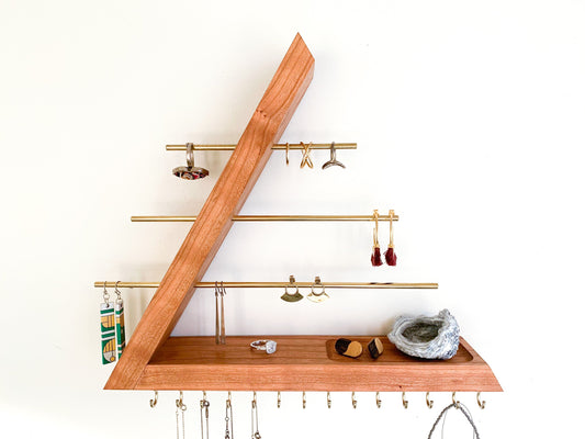 Cherry Wood Jewelry Organizer