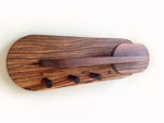Load image into Gallery viewer, Exotic Zebra Wood and Walnut Entryway Organizer
