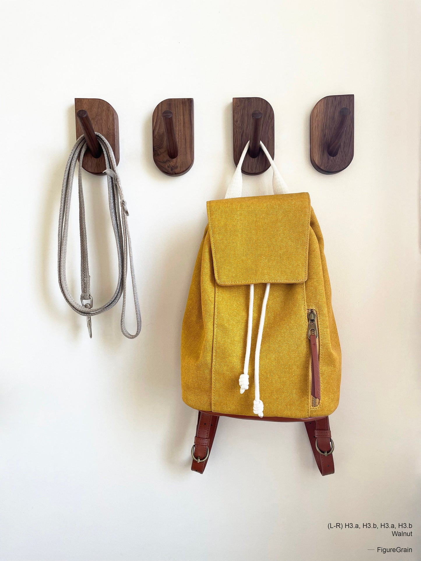 Mid-Century Modern Inspired Hardwood Wall Hooks