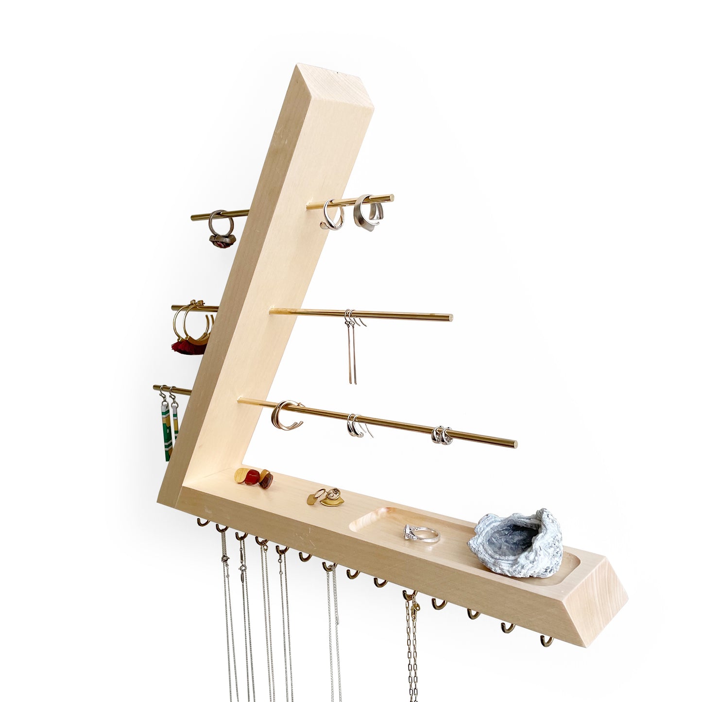 Birch Jewelry Organizer Wall Mounted