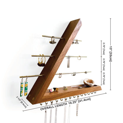 Acacia Jewelry Organizer Wall Mounted