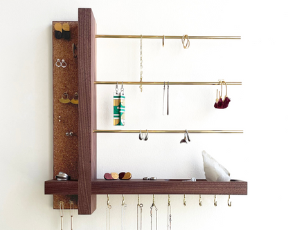 Hardwood Square Jewelry Organizer