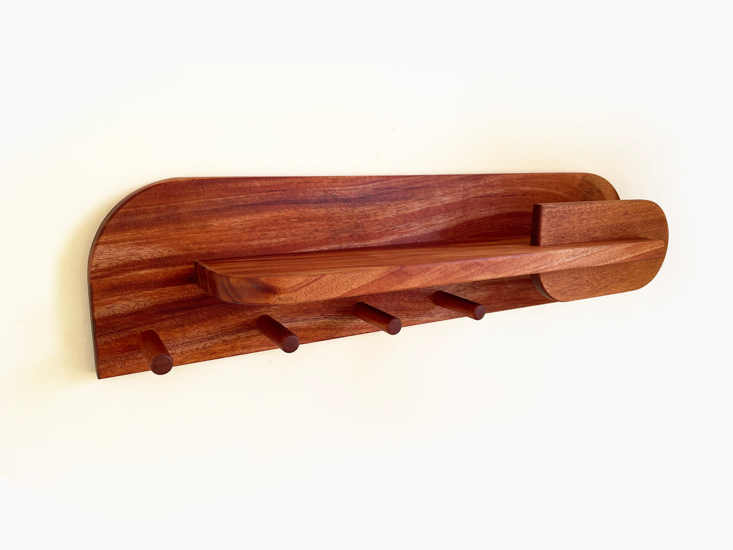 Large Hardwood Entryway Organizer