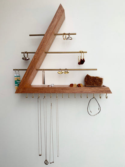 Mahogany Wood Jewelry Organizer
