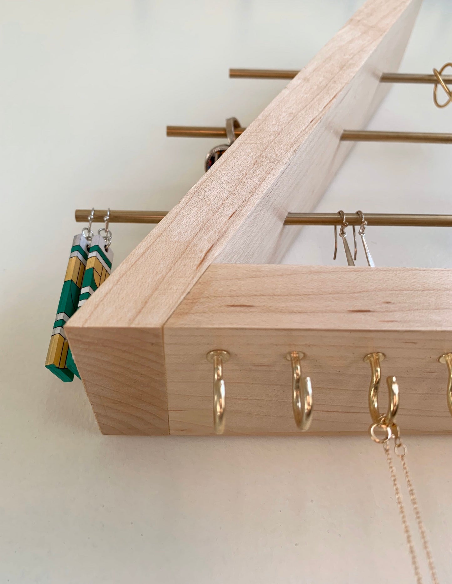 Maple Wood Jewelry Organizer