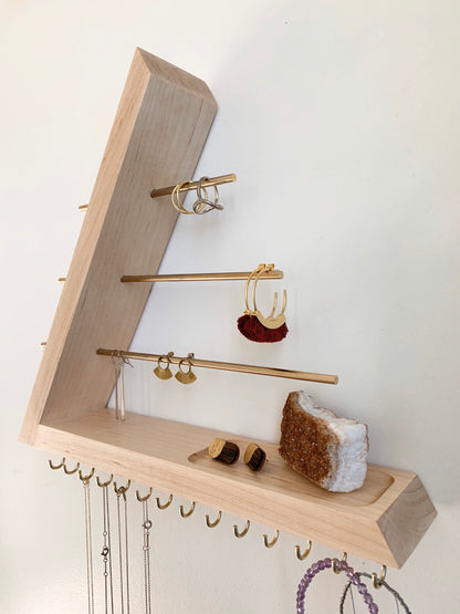 Maple Wood Jewelry Organizer