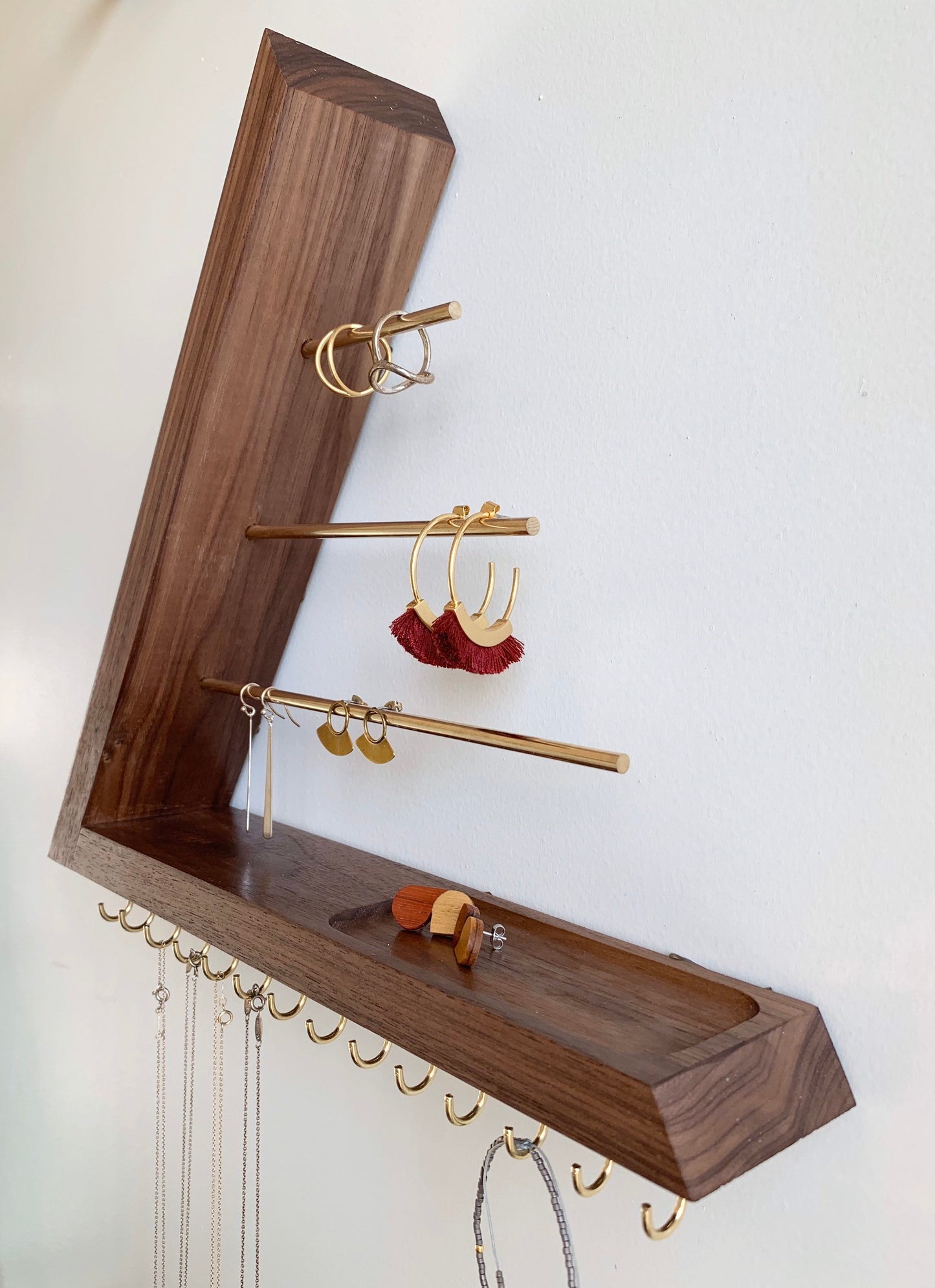 Walnut Jewelry Organizer