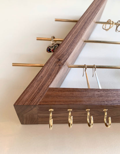 Walnut Jewelry Organizer