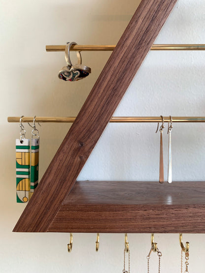 Walnut Jewelry Organizer