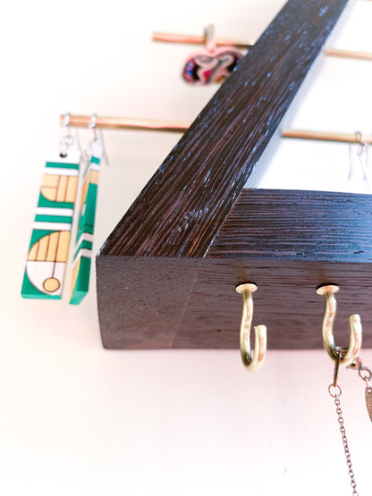 Exotic Wenge Wood Jewelry Organizer