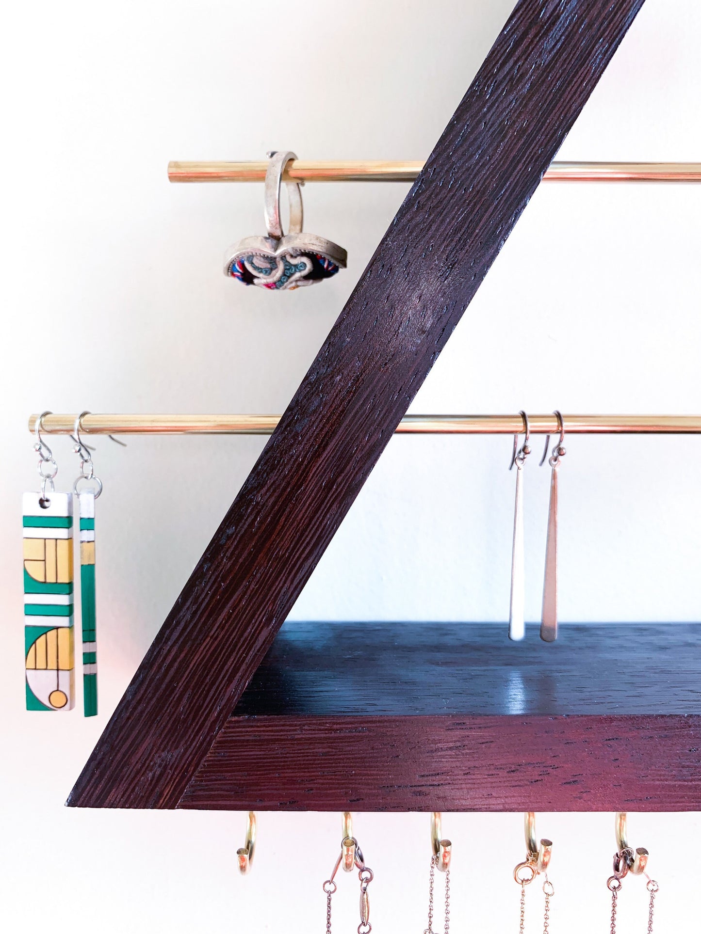Exotic Wenge Wood Jewelry Organizer