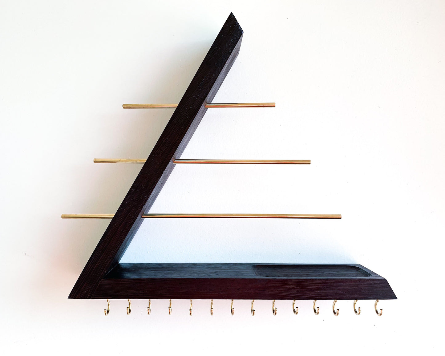 Exotic Wenge Wood Jewelry Organizer