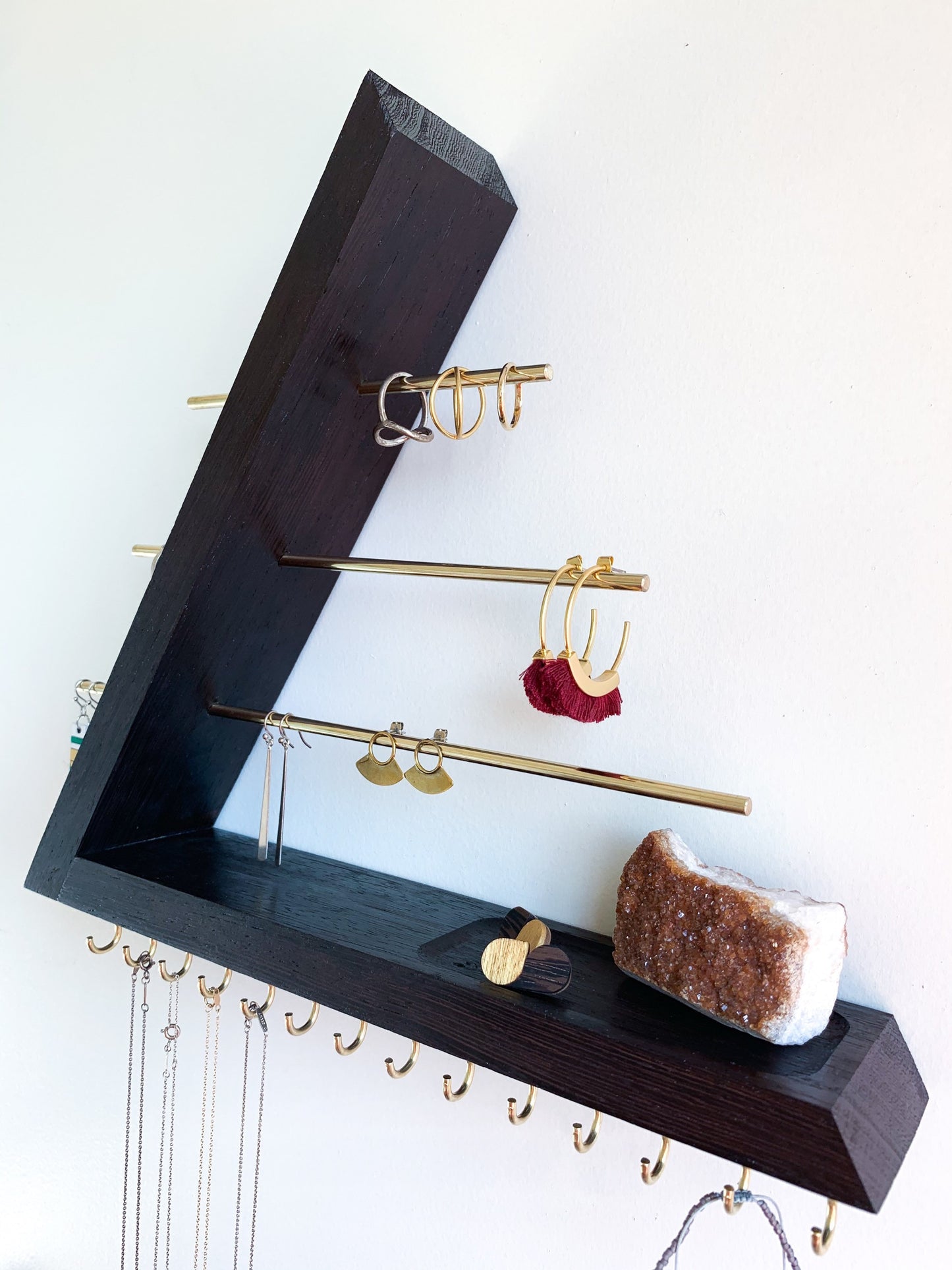 Exotic Wenge Wood Jewelry Organizer