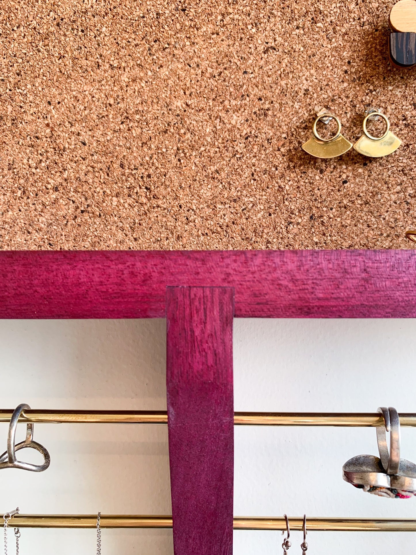Purpleheart Wood Jewelry Organizer