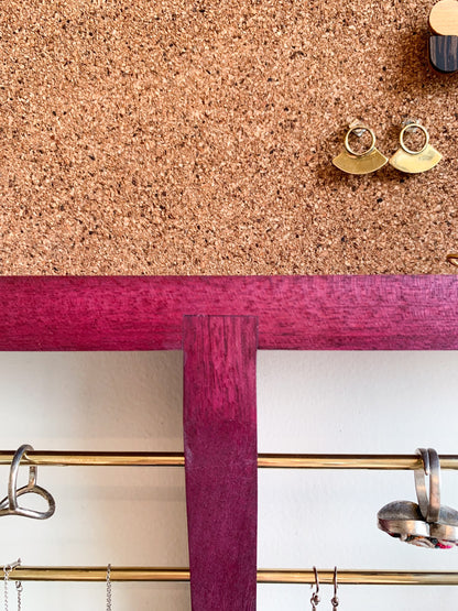 Purpleheart Wood Jewelry Organizer