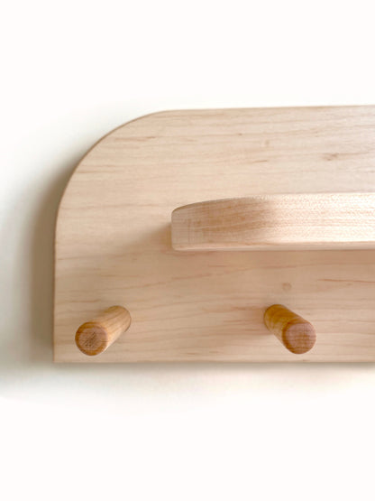 Maple Wood  Entryway Organizer