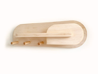 Maple Wood  Entryway Organizer