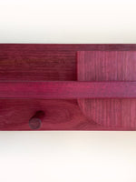 Load image into Gallery viewer, Exotic Purpleheart Wood Entryway Organizer
