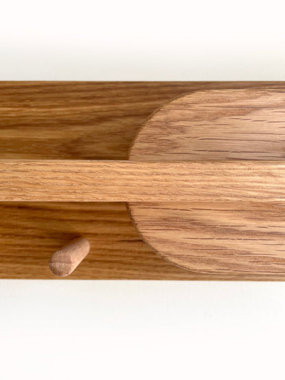 White Oak Entryway Organizer