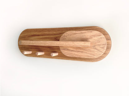 White Oak Entryway Organizer