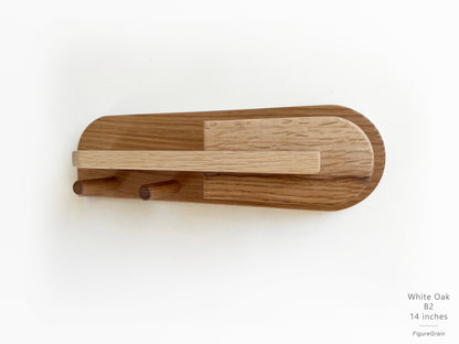 Small Hardwood Entryway Organizer