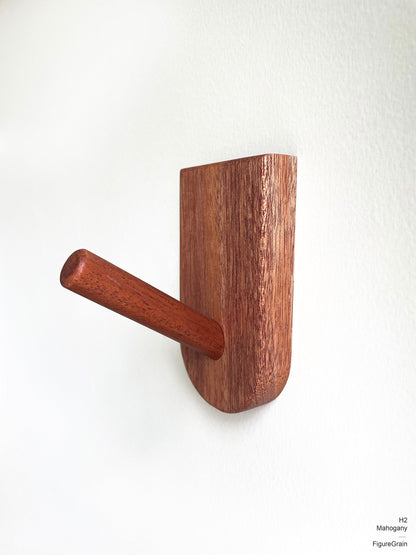 Mid-Century Modern Inspired Hardwood Wall Hooks