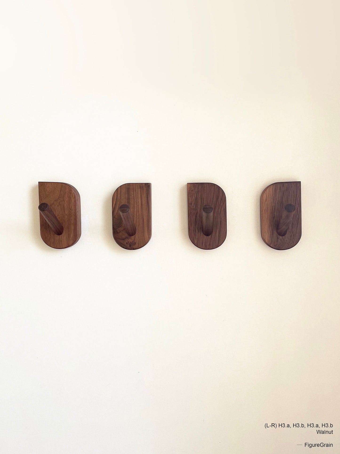 Mid-Century Modern Inspired Hardwood Wall Hooks
