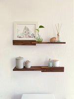 Load image into Gallery viewer, Modern Hardwood Floating Shelf
